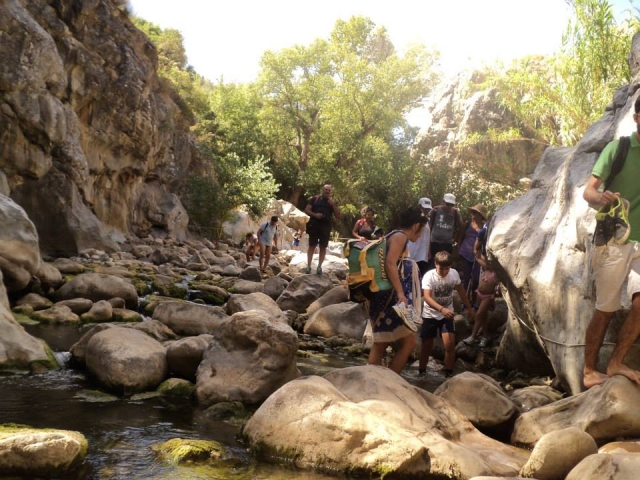 Arrivo alle Gole di Tiberio